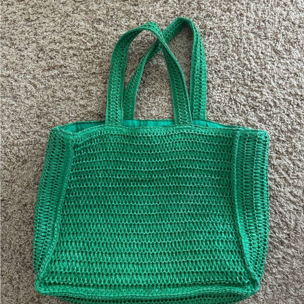 tropical beach tote